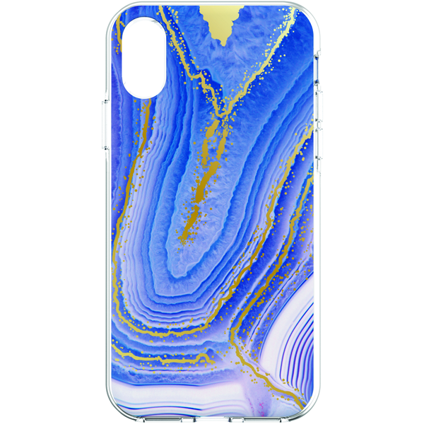 Body Glove Marble Case - iPhone Xs Max - Blue with Metallic Gold